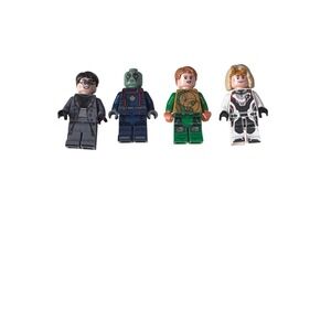 LEGO Marvel Minifigure Lot Doc Ock Drax Sprite Captain‎ Marvel Avengers 4pc
